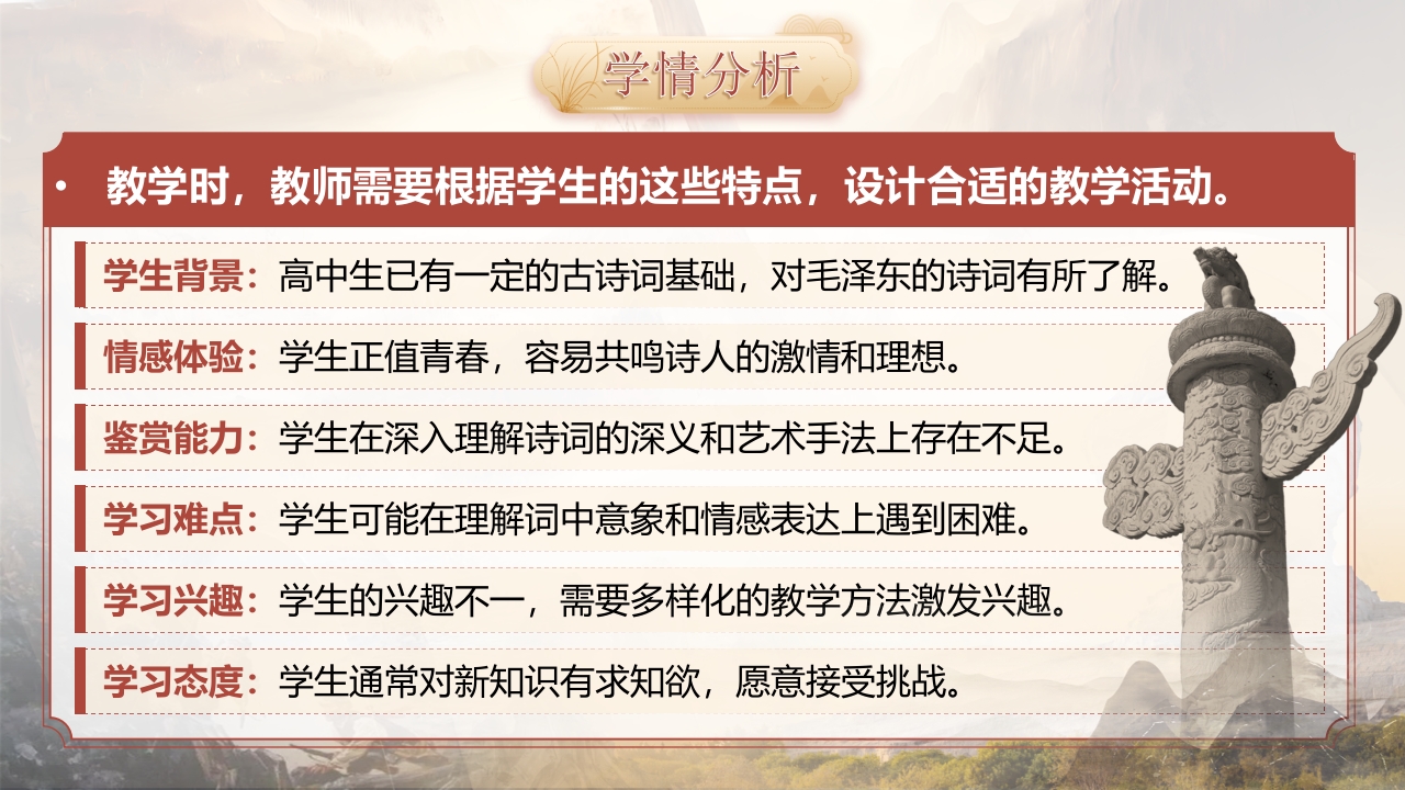 《沁园春·长沙》语文教学说课第5页预览图