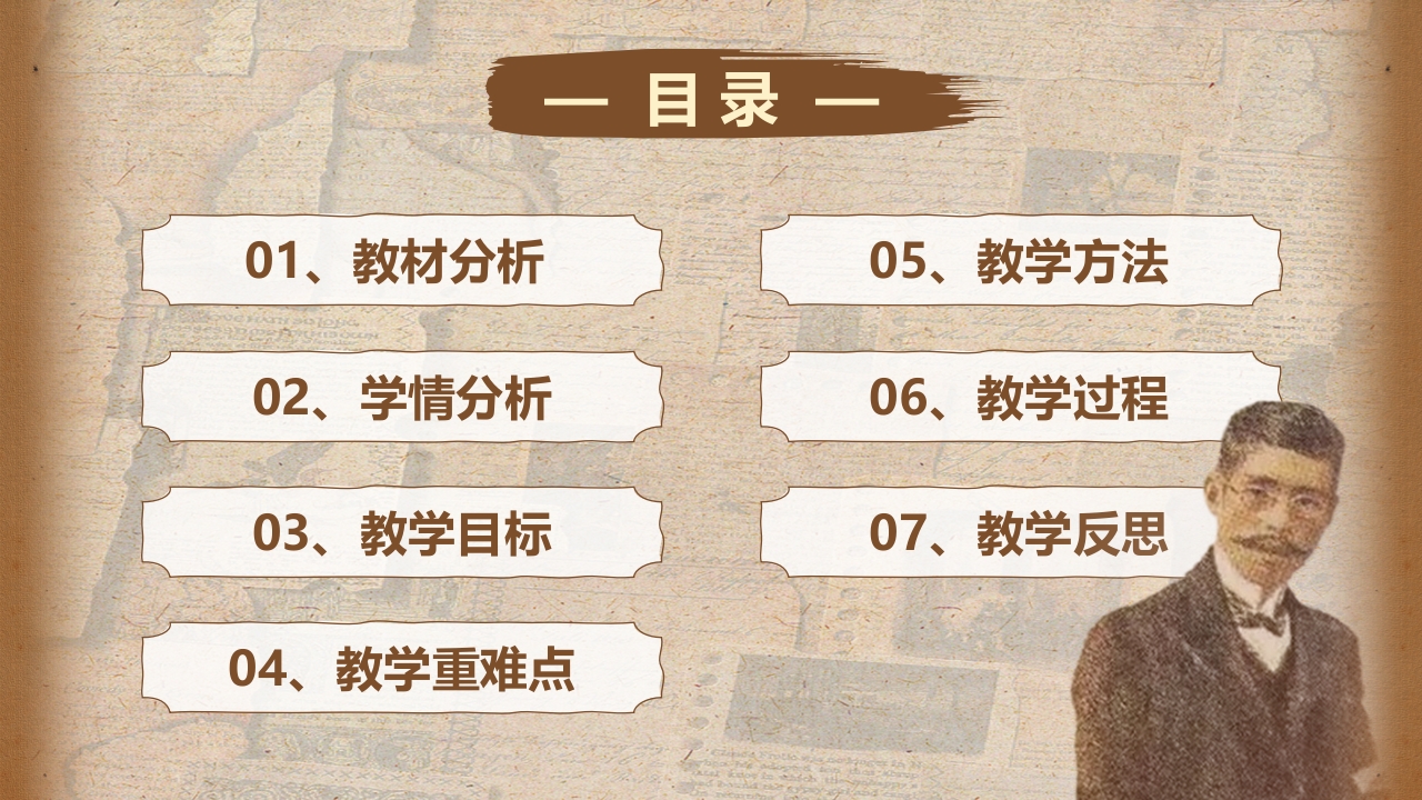 《藤野先生》说课课件第2页预览图