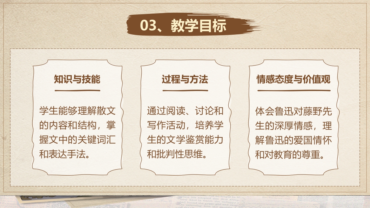 《藤野先生》说课课件第5页预览图