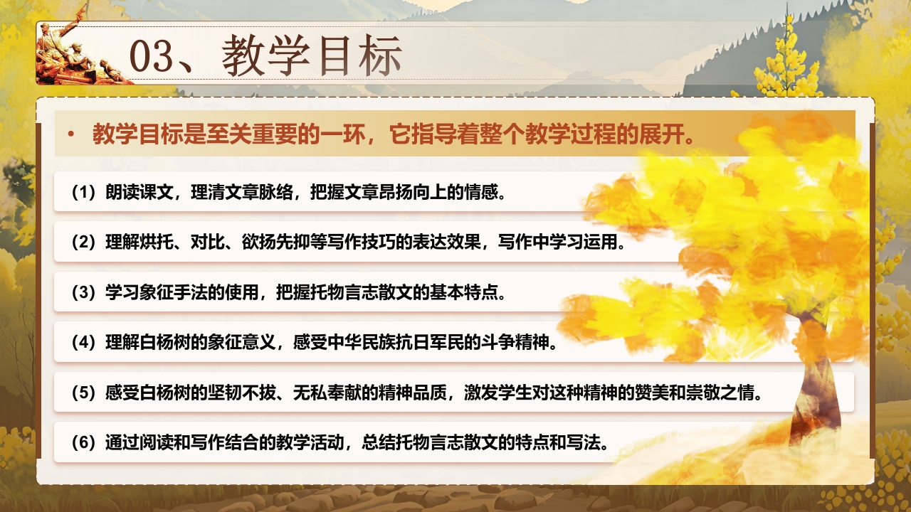《白杨礼赞》说课第6页预览图
