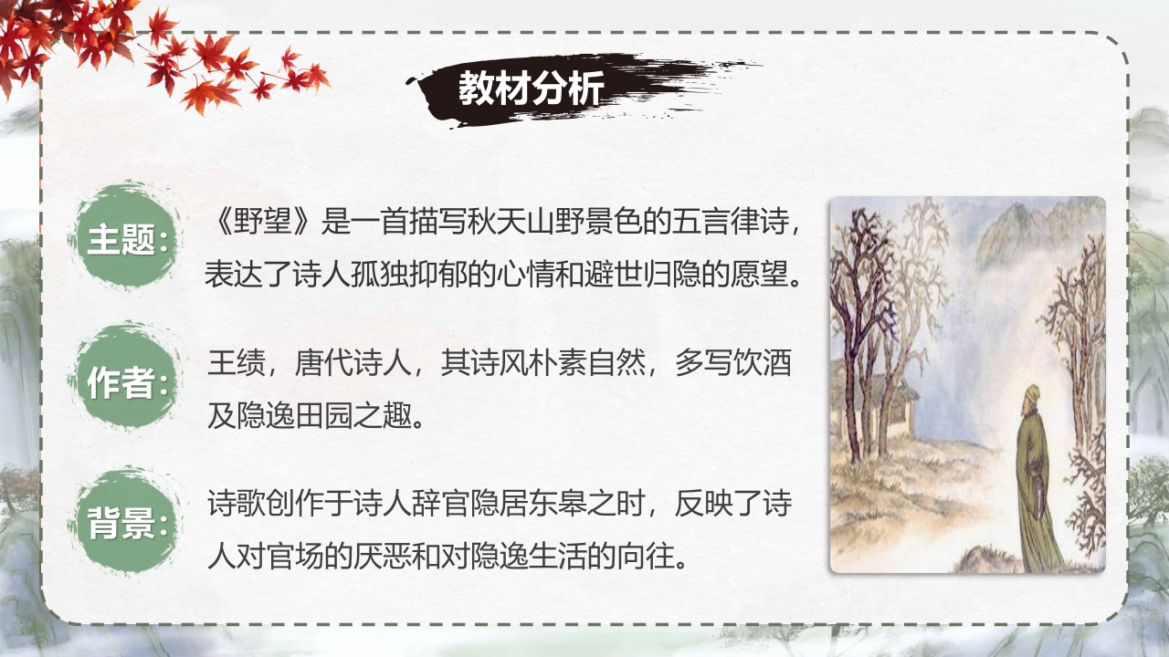 初中语文-八上《野望》说课第4页预览图