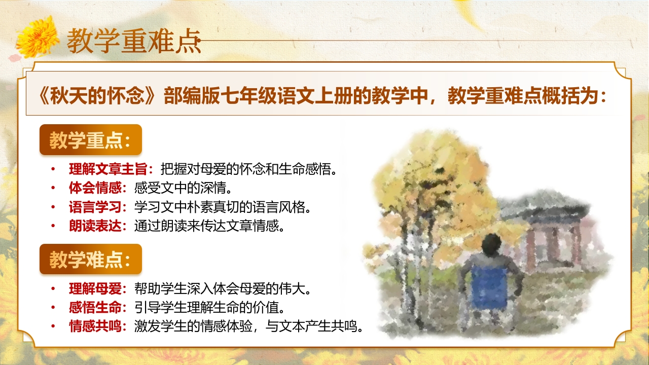《秋天的怀念》说课第6页预览图