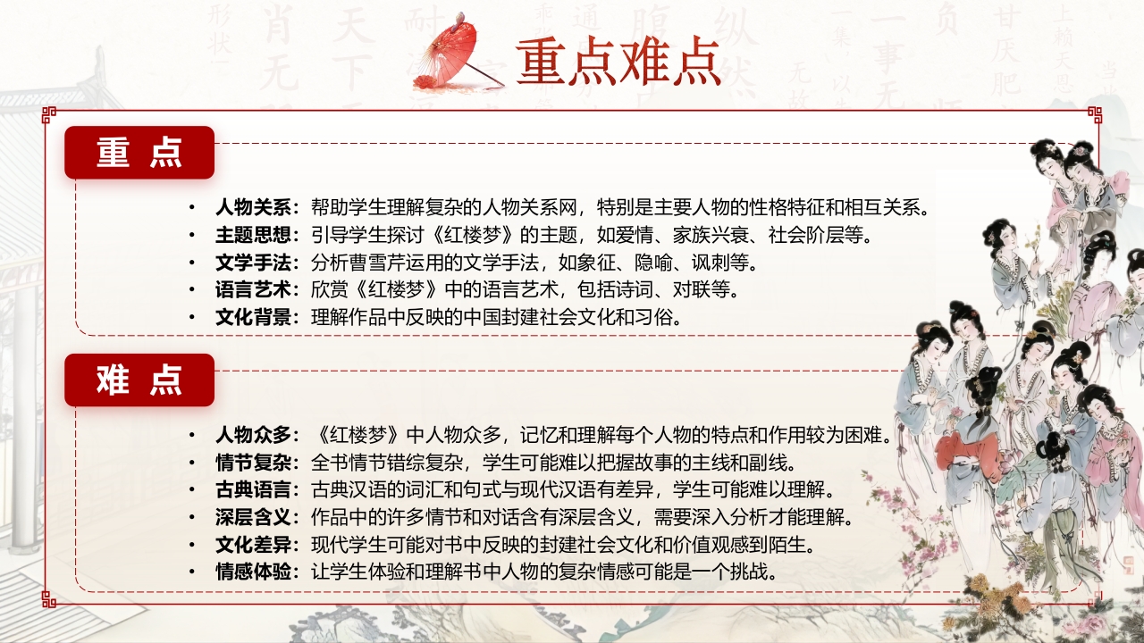 《红楼梦》说课第5页预览图