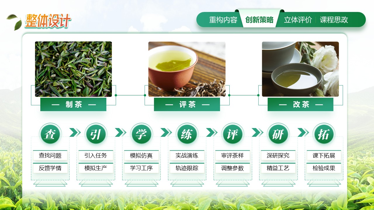 《绿茶加工与审评检验》教学实施报告第3页预览图