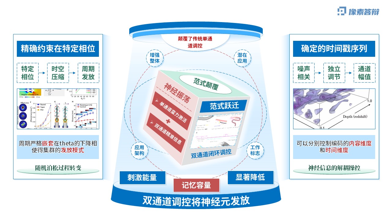 科研架构图（神经元双通道振荡调控虚构-蓝色)第5页预览图