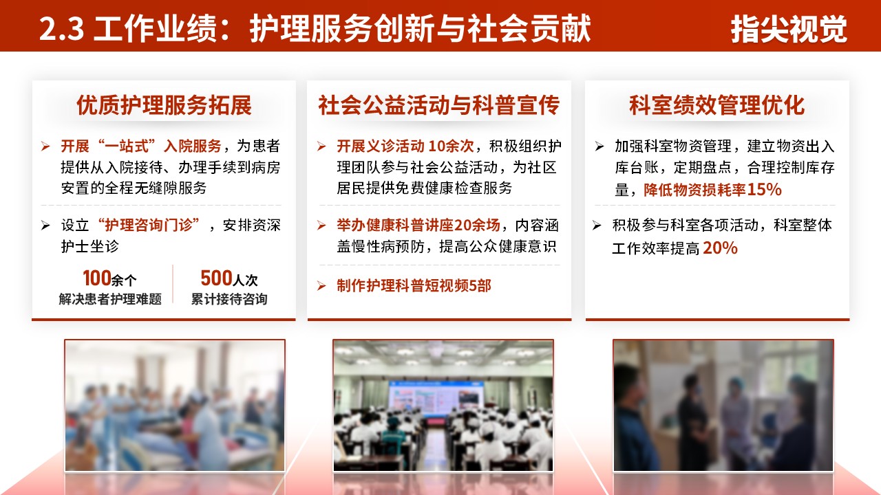 037期-护士长述职答辩（红色）第7页预览