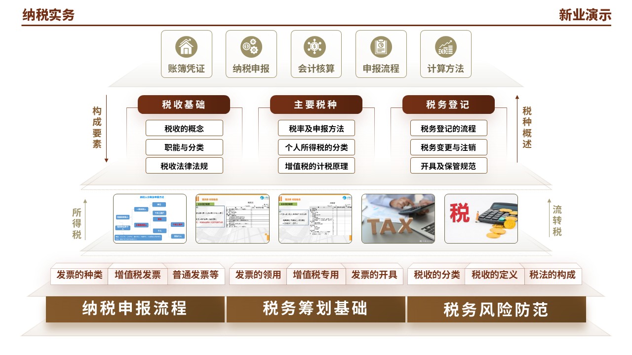 55-1《纳税实务架构图》（棕色）第2页预览图