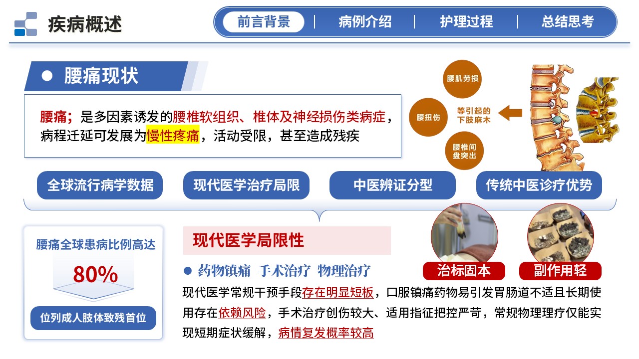 406期-护理个案 - 一例艾灸温经散寒治疗寒湿型腰痛患者的中医护理个案第3页预览