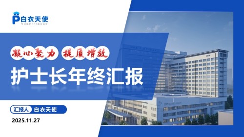 219期-护士长年终汇报(蓝色)