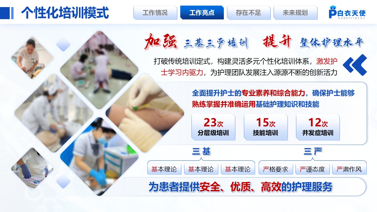 219期-护士长年终汇报（蓝色）第8页预览