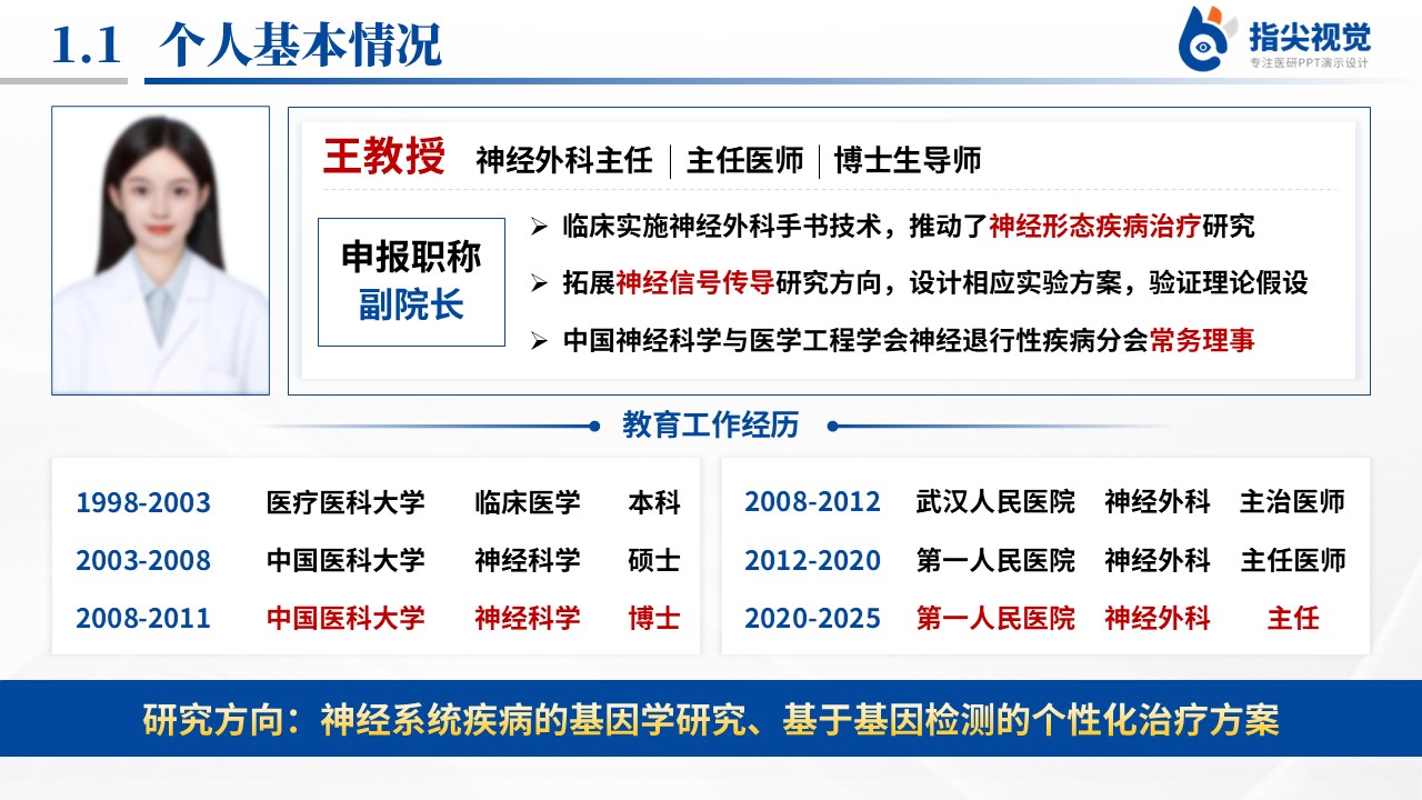 084期-医科大学神经外科副院长竞聘（蓝色）第3页预览