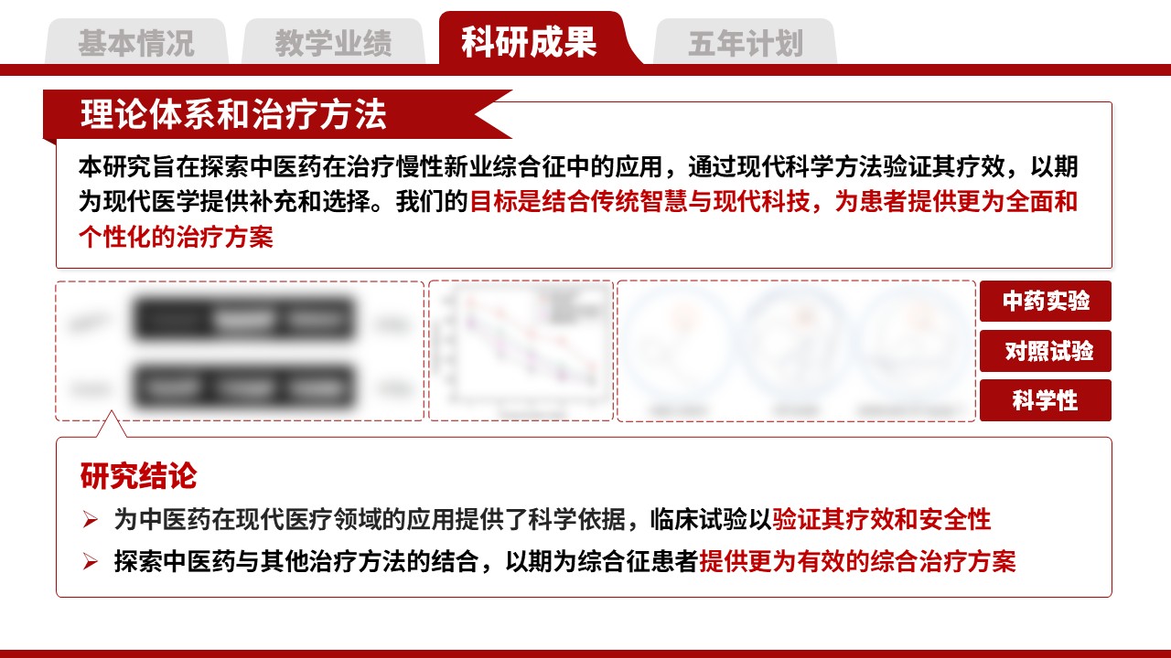 教授职称答辩（医学老师 红色）第14页预览图