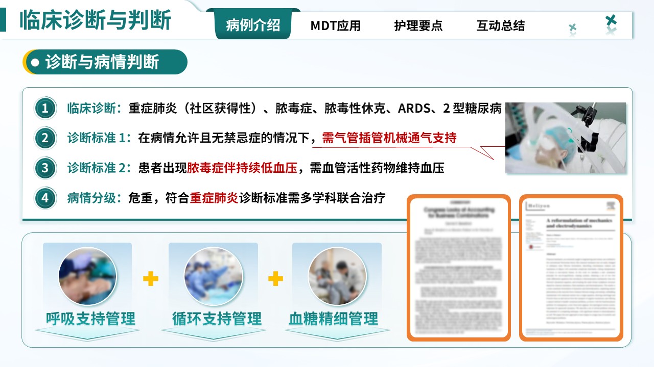 330期-护理查房-一例重症肺炎患者MDT护理查房第6页预览