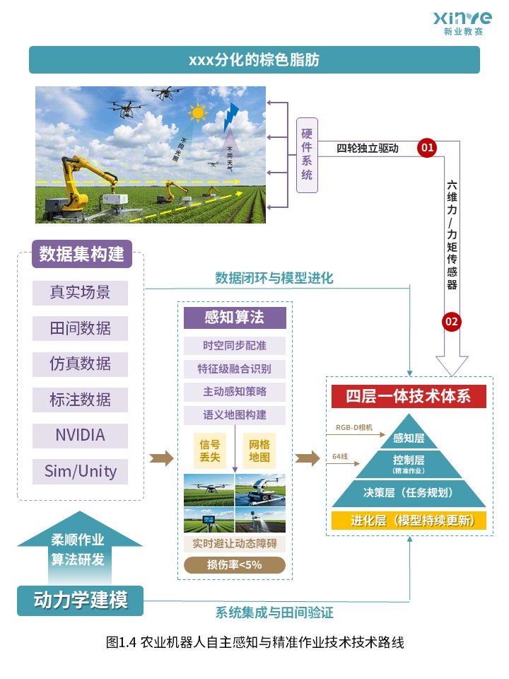 80-2科研架构图（农业机器人自主感知与精准作业-蓝紫）第4页预览图