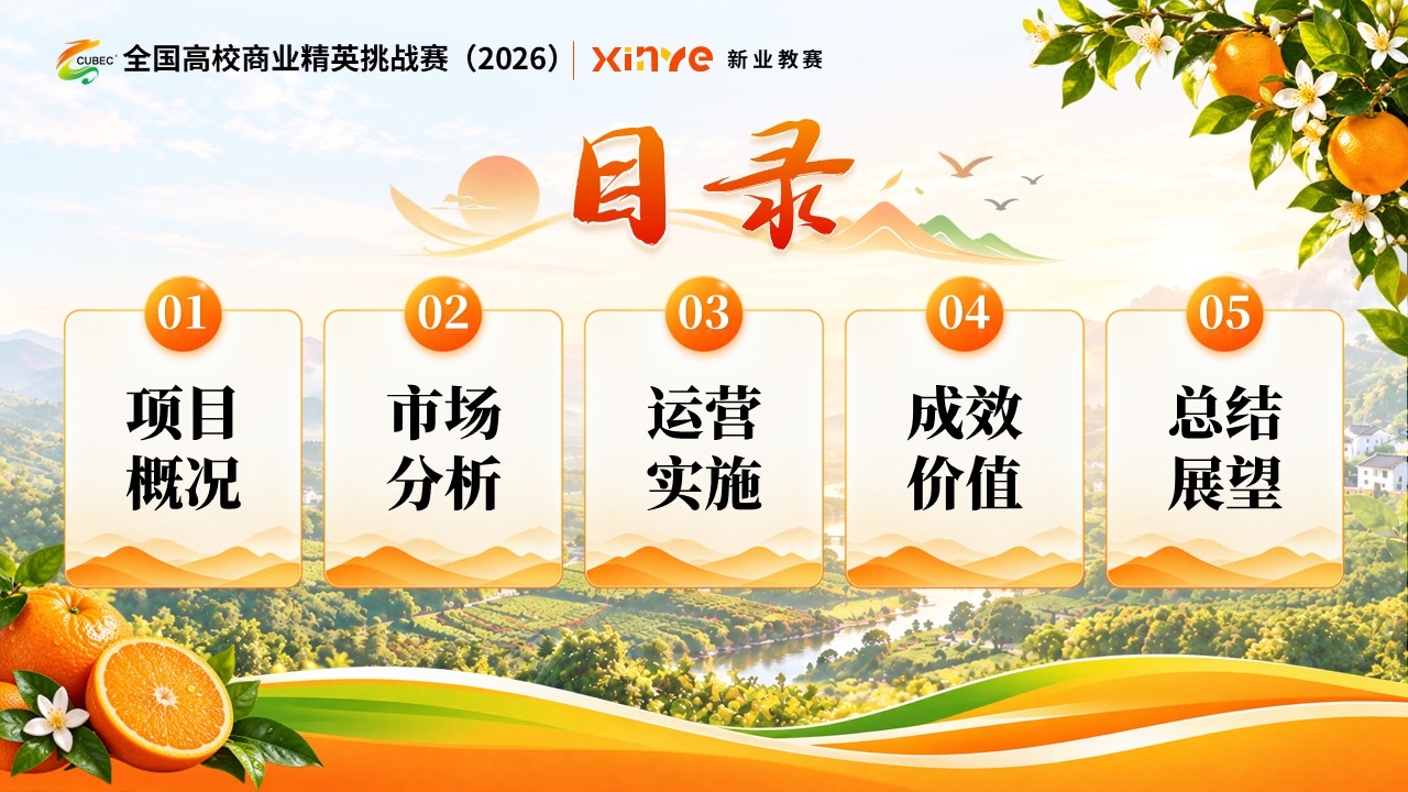 《橙耀山乡，鲜达万家》全国高校商业精英挑战赛第2页预览图
