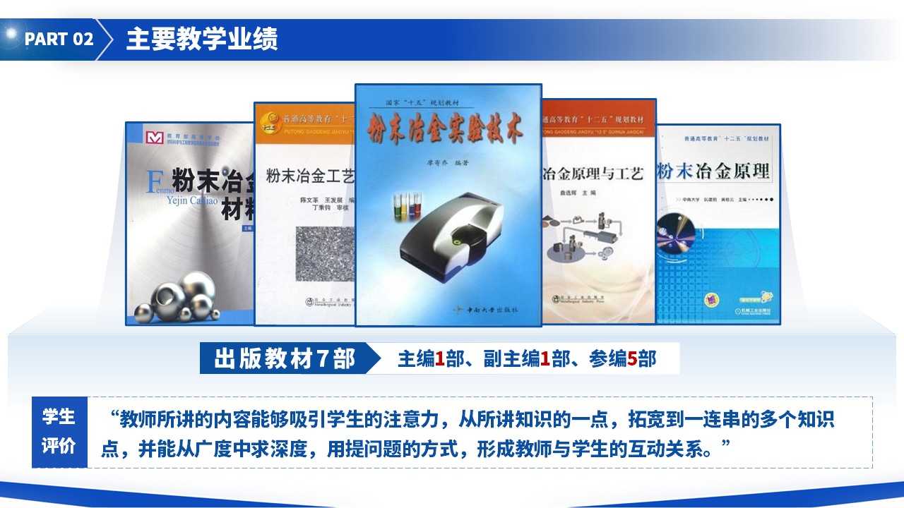 教授职称答辩（粉末冶金耦合等离子 蓝色）(1)第5页预览图