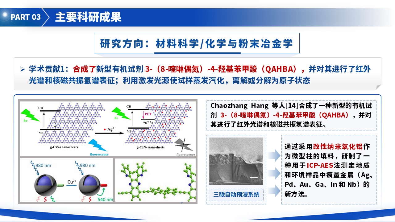 教授职称答辩（粉末冶金耦合等离子 蓝色）(1)第10页预览图