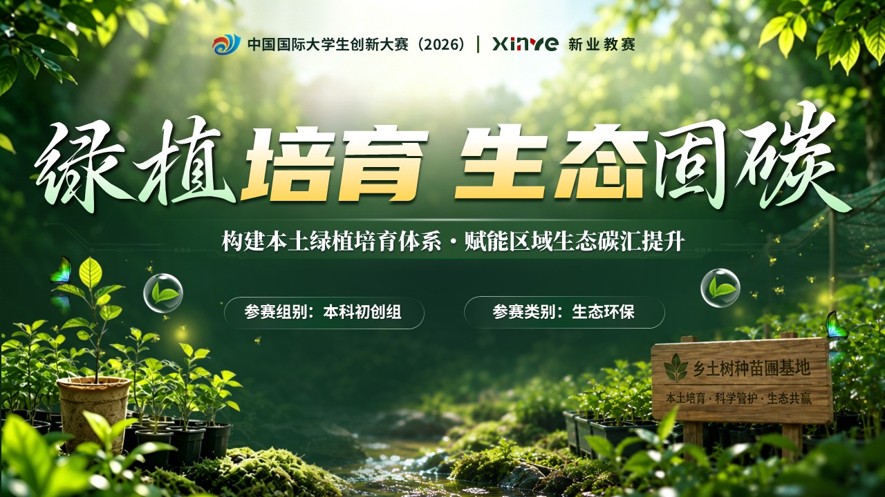 《绿植培育，生态固碳》大创赛