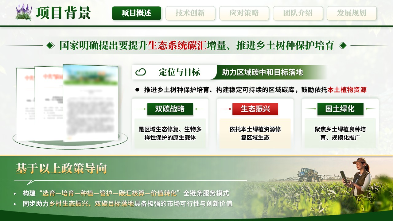 《绿植培育，生态固碳》大创赛第3页预览图
