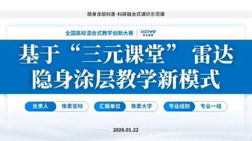 教学创新大赛(隐身涂层材料-蓝色)