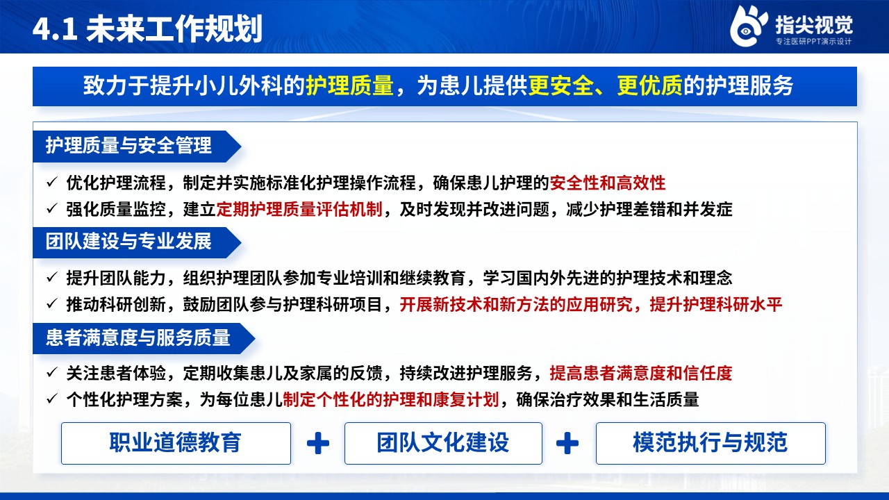 085期-小儿外科主管护师述职答辩（蓝色）第11页预览