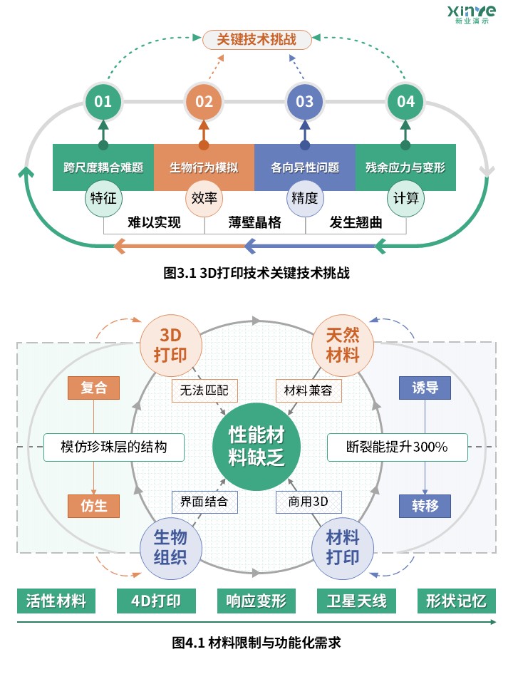 32-2科研架构图（基于3D打印的仿生结构轻量化设计-绿橙蓝）第2页预览图
