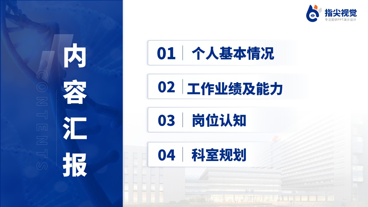 087期-人员医院药学部副主任述职答辩(蓝色)第2页预览