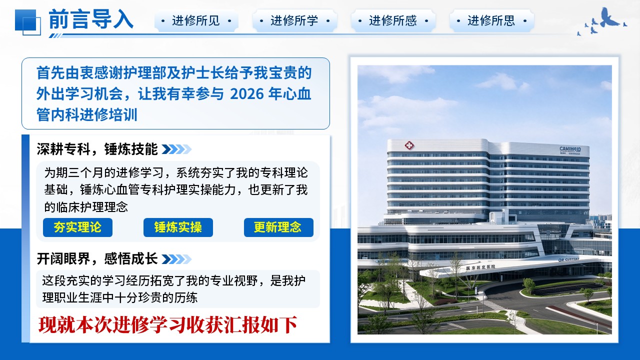 494期-进修汇报-2026年心血管内科护士进修汇报第2页预览