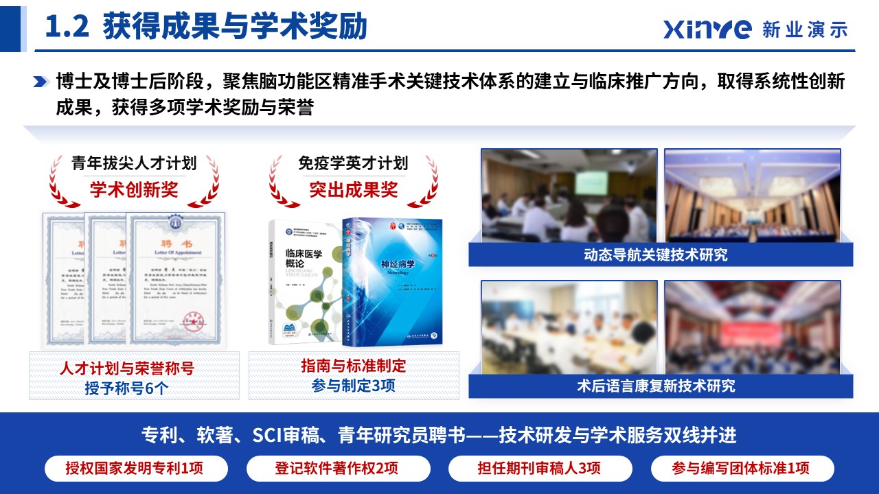 正高职称答辩（多模态神经—蓝色）第4页预览图