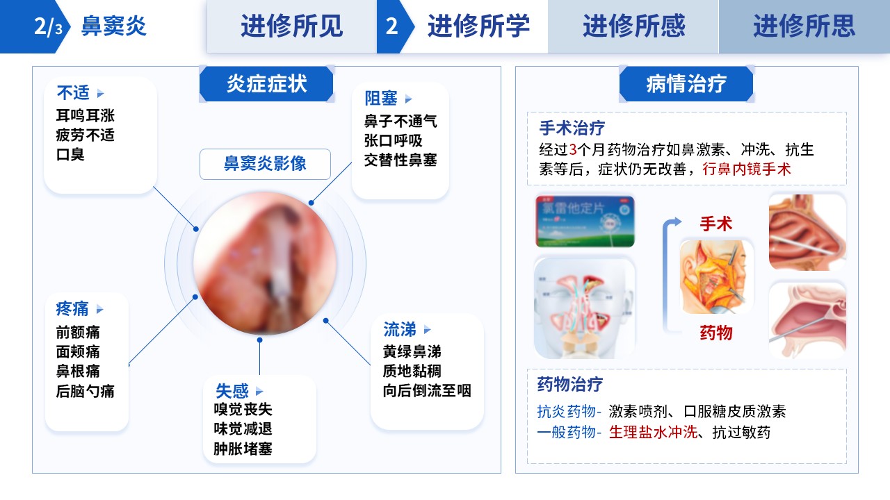 211期-进修汇报-耳鼻喉科专科护士进修汇报-蓝色第10页预览