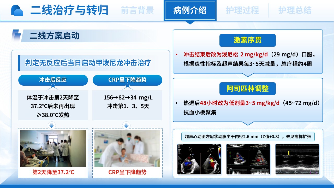 524期-护理个案-一例IVIG无反应型川崎病患儿的护理个案第8页预览