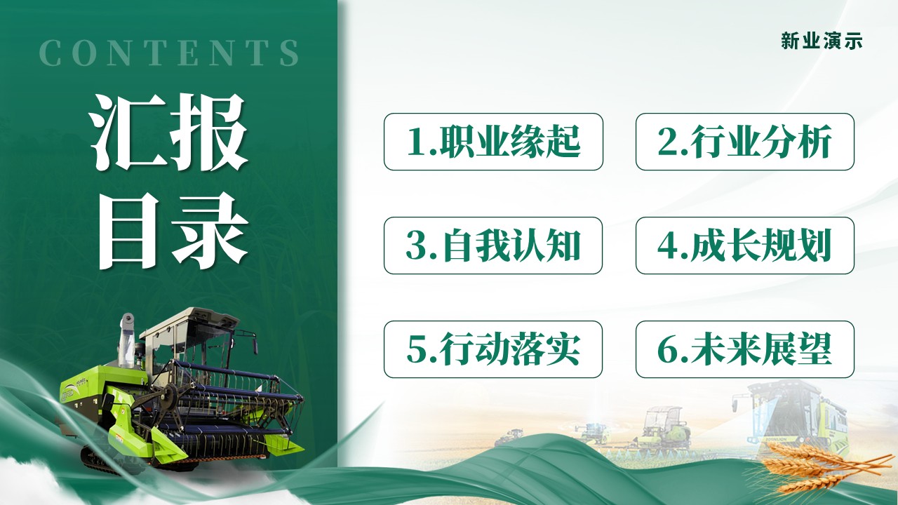 《把握农业机遇，规划职业未来》全国大学生职业规划大赛第2页预览图