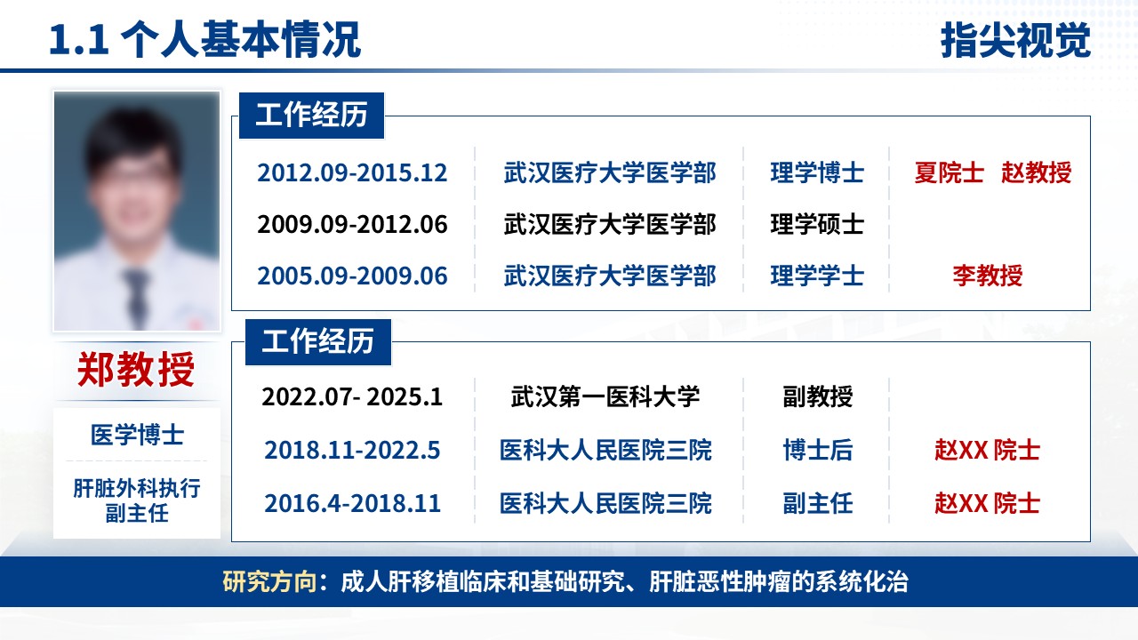 047期-肝脏外科科室主任述职答辩（蓝色）第3页预览