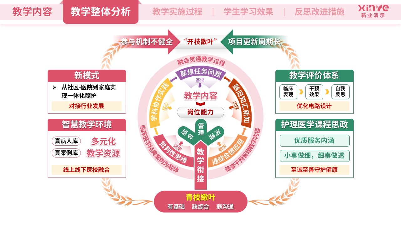 教学实施报告(护理医学-粉紫绿）第2页预览图