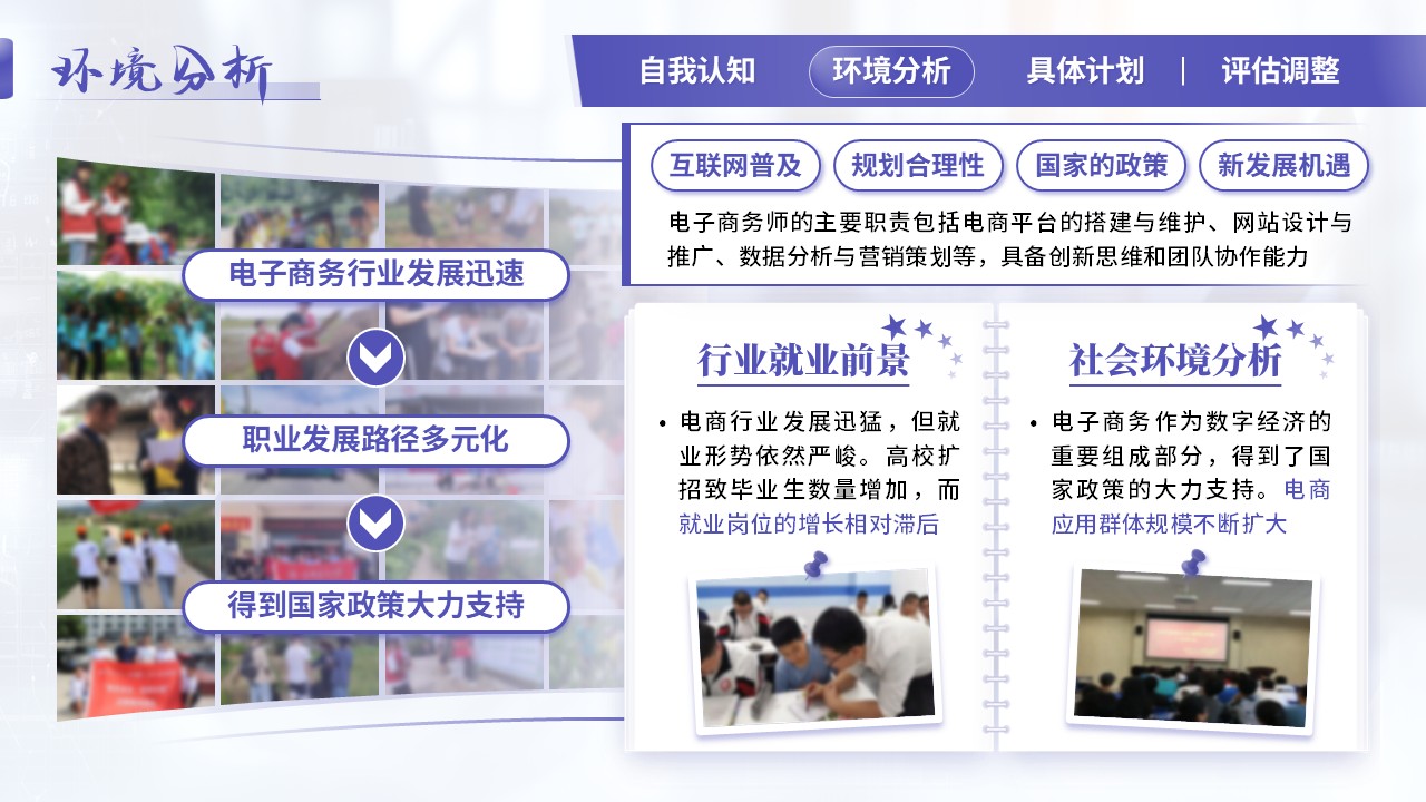 《筑梦电商筑根基，圆梦职场铸辉煌》大学生职业规划大赛（动画版）第5页预览图