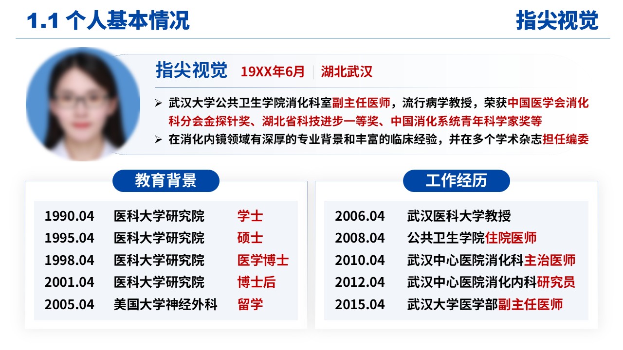 08期-消化内科科室主任述职答辩(蓝色)第3页预览