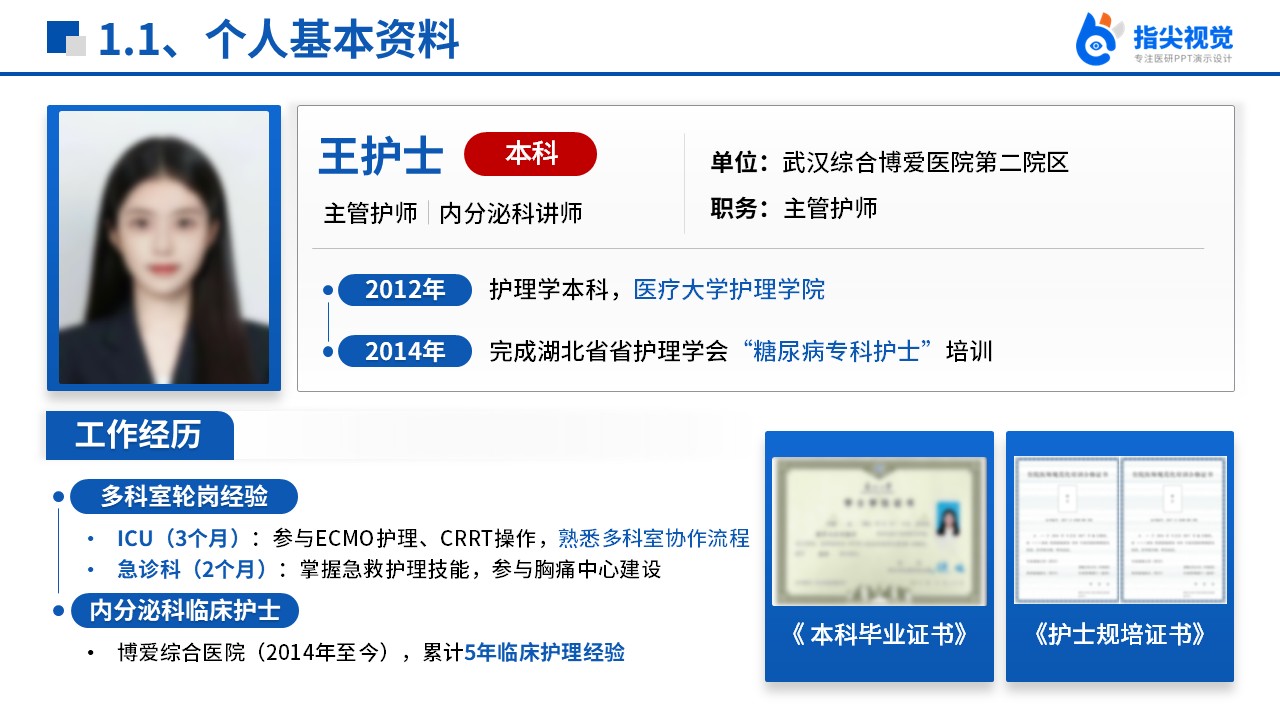 089期-护士长助理竞聘（蓝色）第3页预览