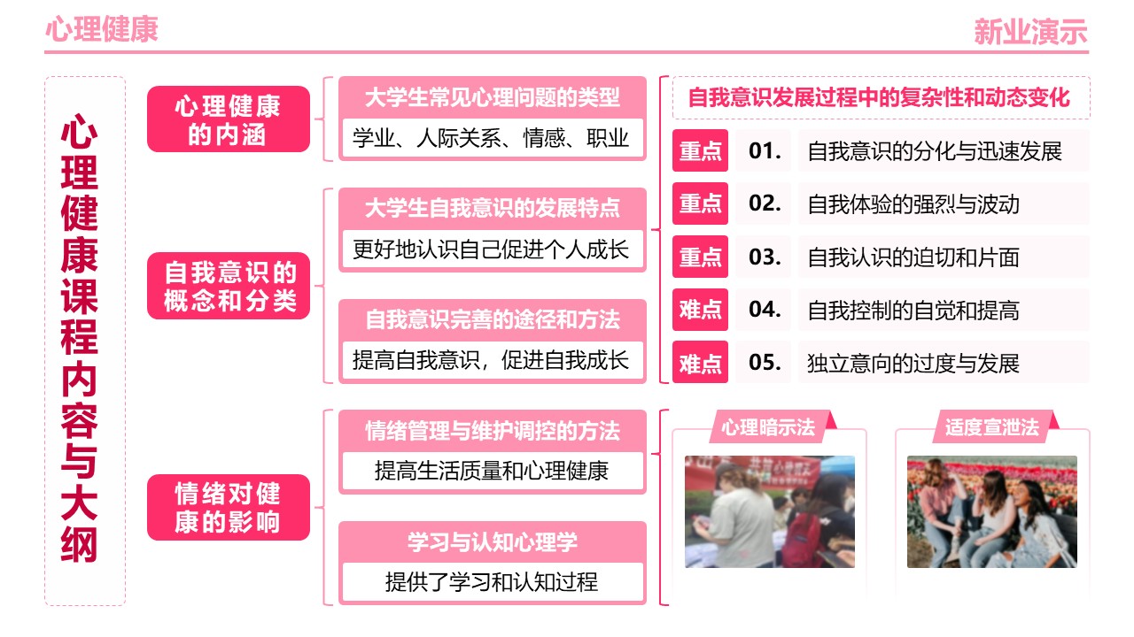 24-2《心理健康》架构图粉色第3页预览图