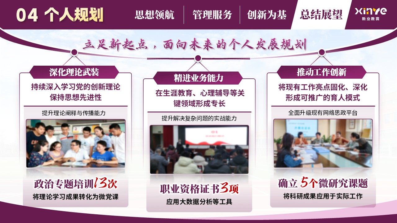 《守正创新担使命，培根铸魂育新人》辅导员年度述职汇报第11页预览图