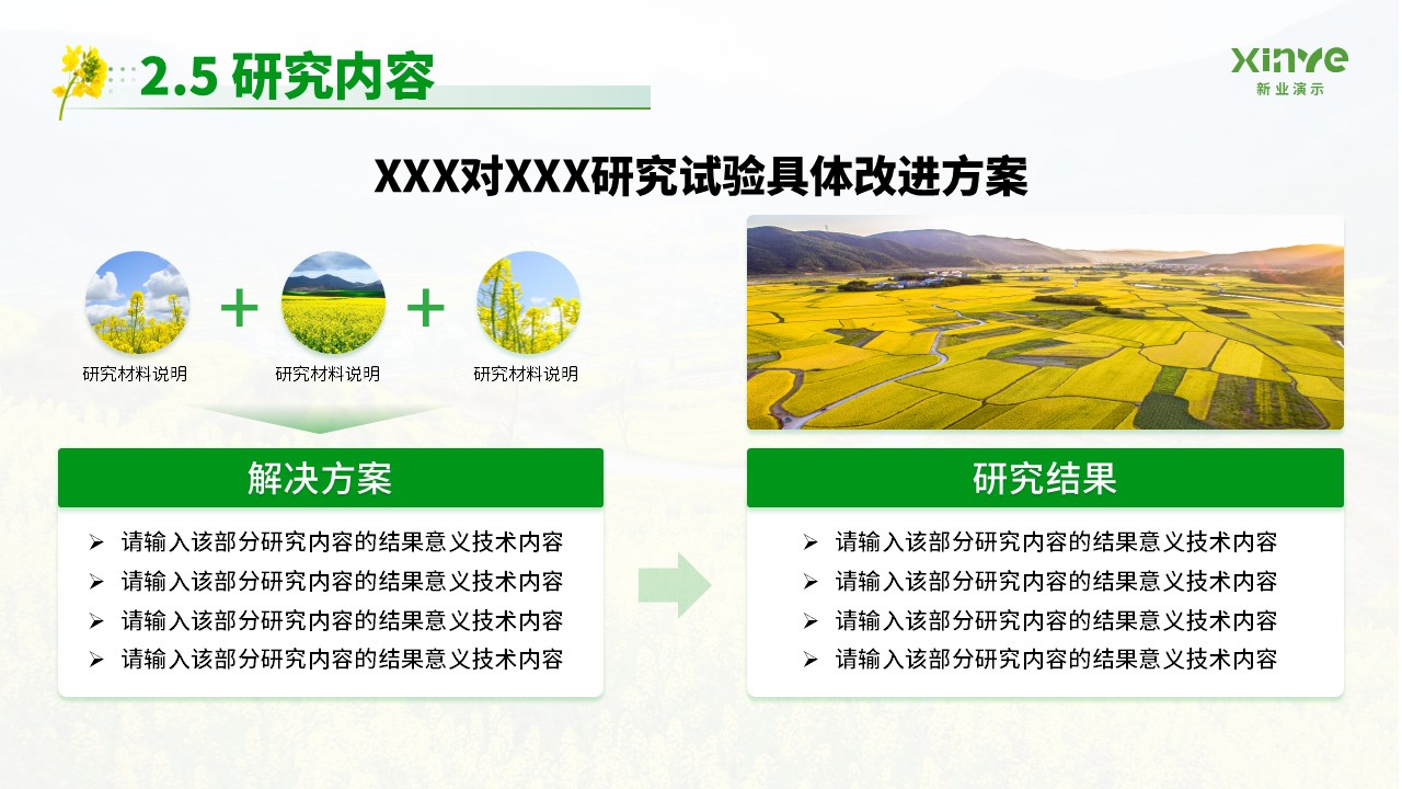 博士研究生申请纯模板(油菜花绿色)第11页预览图