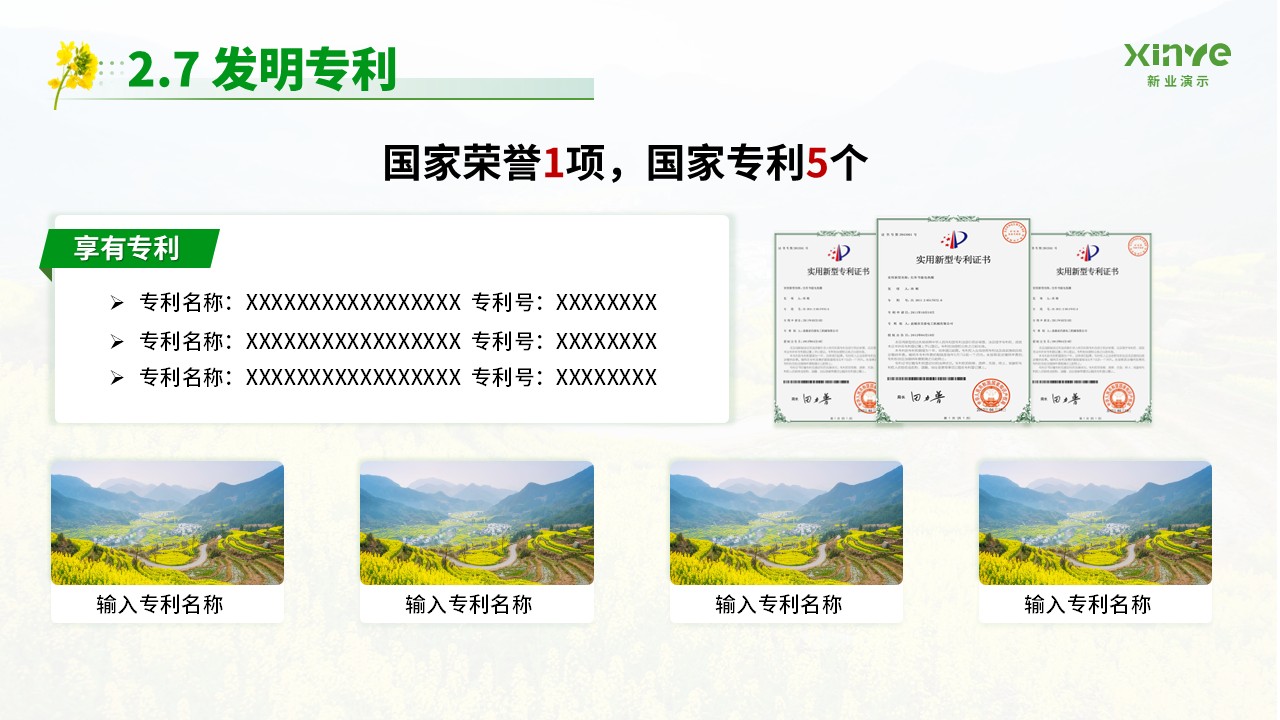 博士研究生申请纯模板(油菜花绿色)第13页预览图