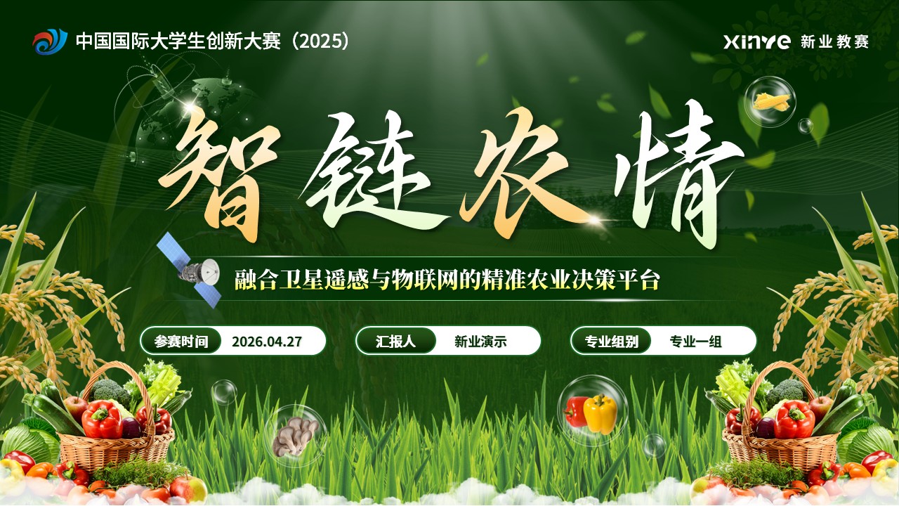 《智链农情》大创赛