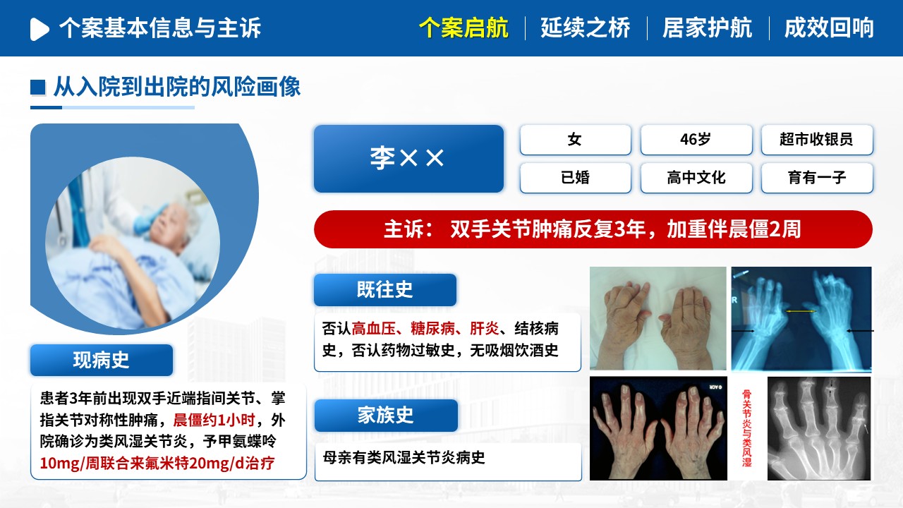 484期-护理个案-一例类风湿关节炎患者延续性护理个案第5页预览