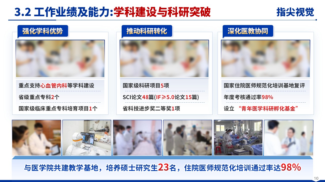056期-华中医科大学院长述职答辩（蓝色）第10页预览