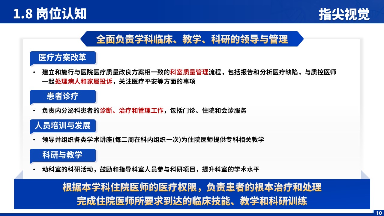 029期-内分泌代谢科室主任述职答辩（蓝色）第10页预览