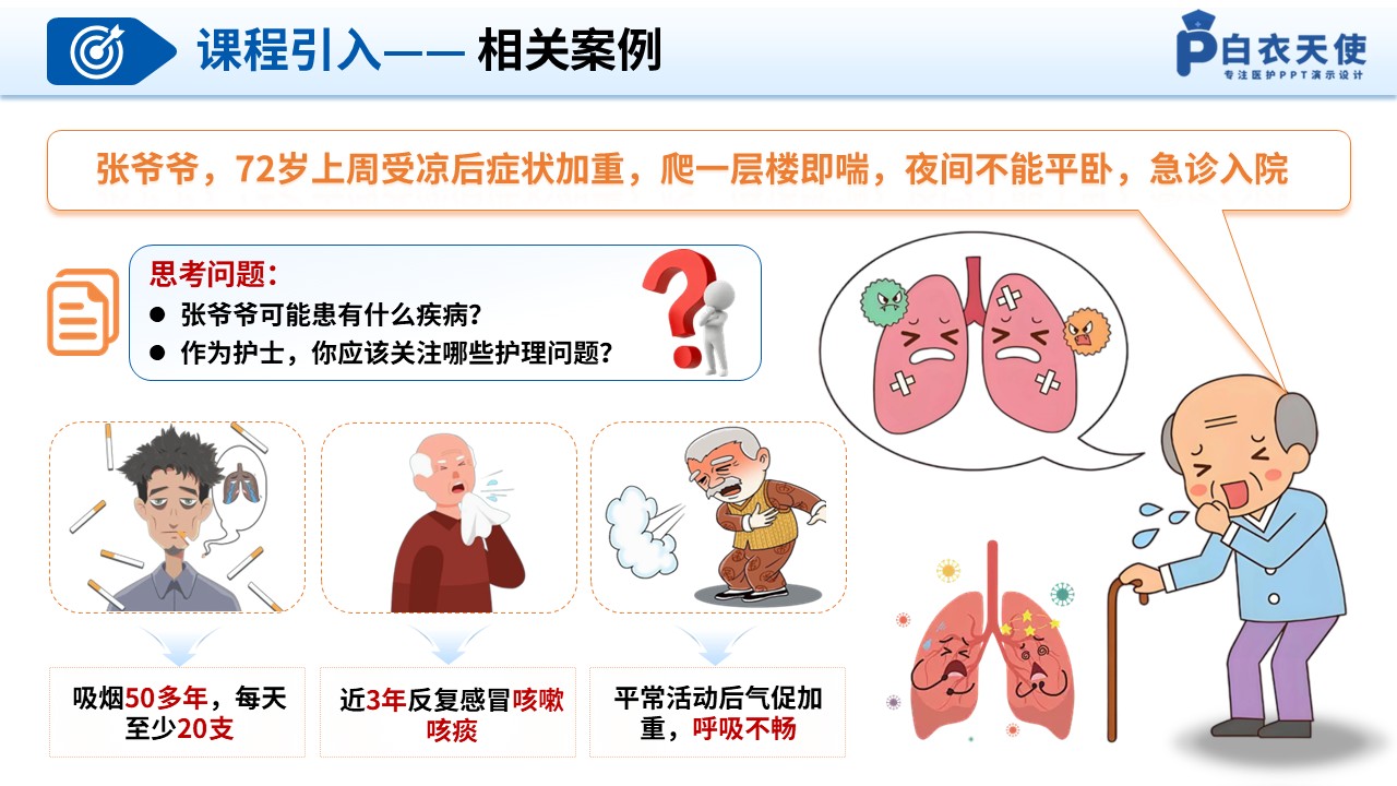 327期-护理教学比赛-慢性阻塞性肺疾病的防治与护理第2页预览