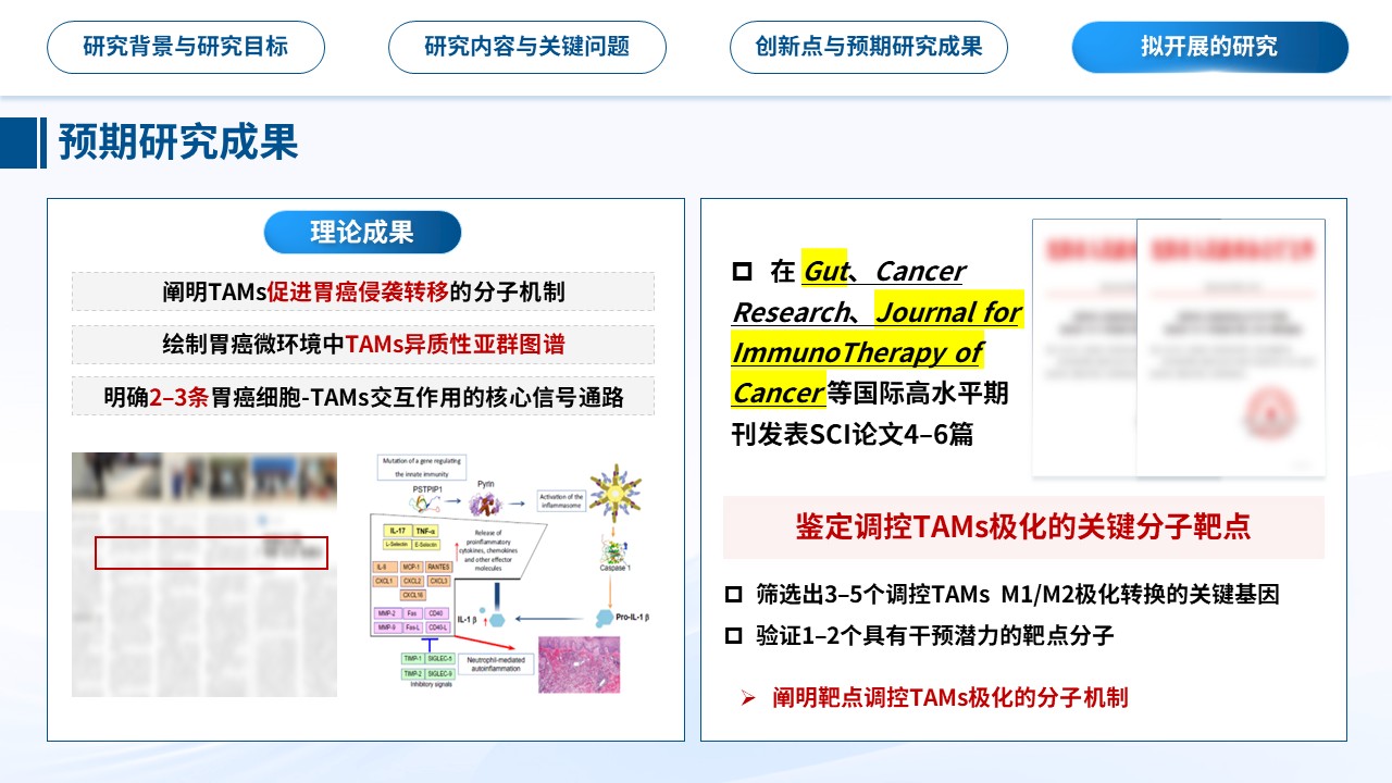 455期-申报答辩-肿瘤相关巨噬细胞与胃癌侵袭转移及免疫干预研究第15页预览