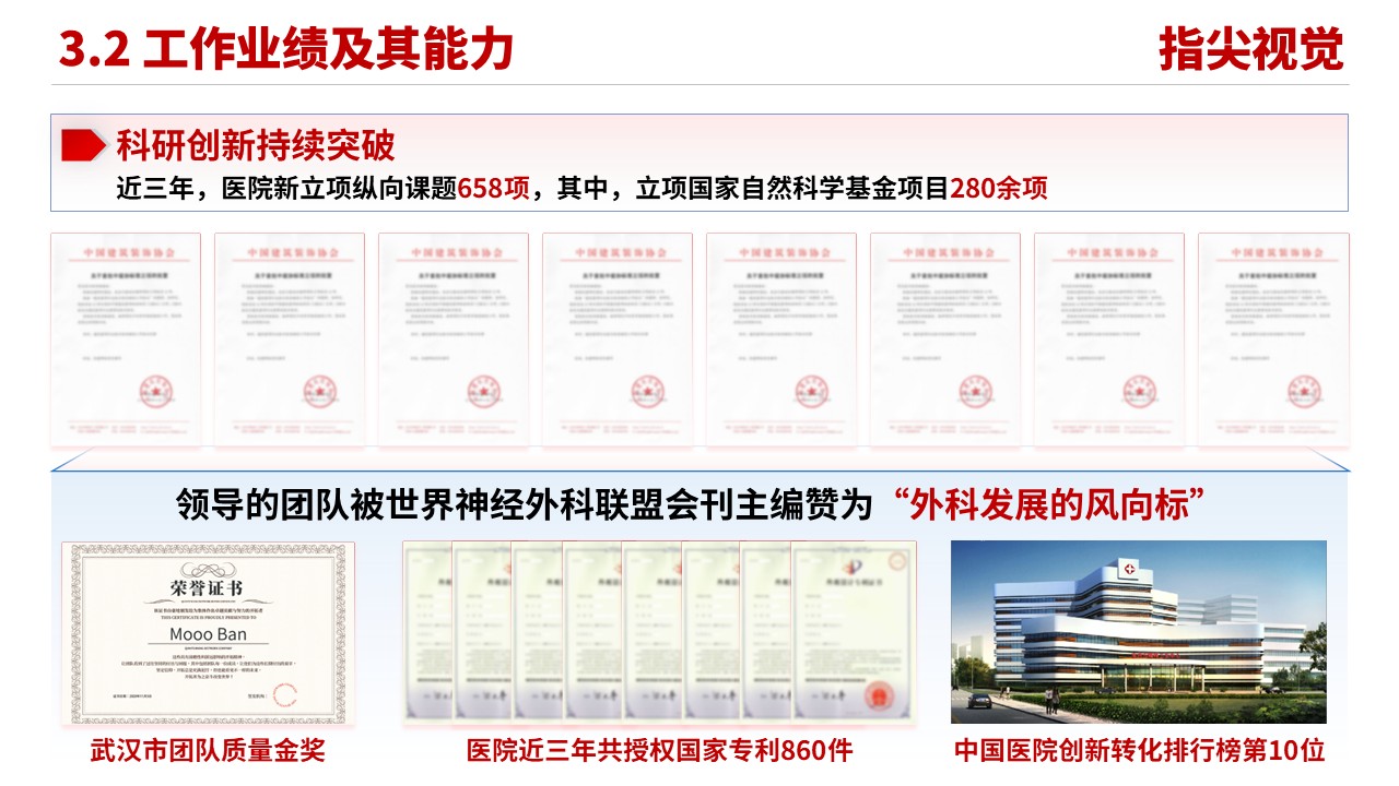 02期-武汉医疗大学人民医院副院长竞聘汇报（红色）第10页预览