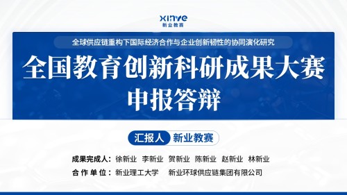 全国教育创新科研成果大赛(全球供应链重构下国际经济合作)