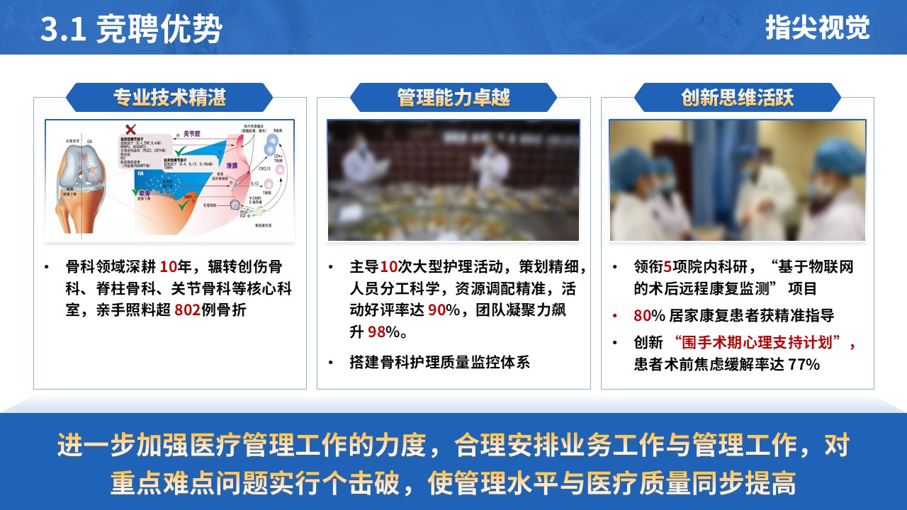 041期-护士长遴选述职答辩（深蓝色）第9页预览